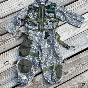 KIDS Special Forces Military Jumpsuit  Costume Size 3-4